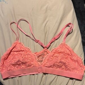 Aerie Coral Lace Bralette